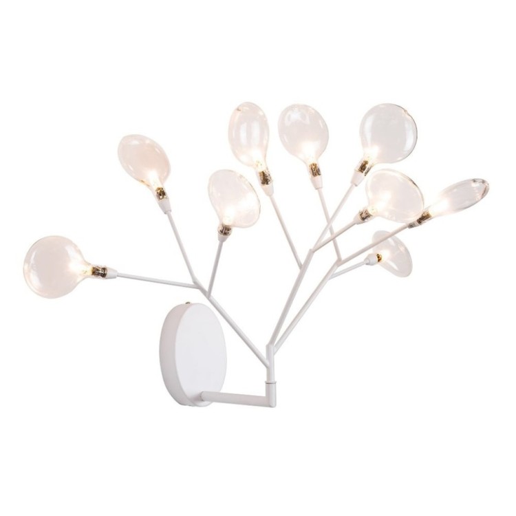 Бра Crystal Lux EVITA AP9 WHITE/TRANSPARENT EVITA