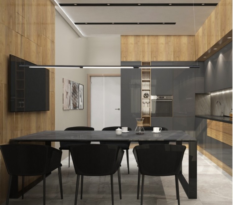 Подвес Crystal Lux LARGO SP33W L1770 BLACK LARGO