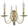 Бра Crystal Lux VICTORIA AP2 GOLD/AMBER VICTORIA ( Абажуры отдельно)