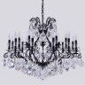 Подвесная люстра Crystal Lux MAGNIFICO SP19 BLACK/TRANSPARENT MAGNIFICO
