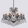 Подвесная люстра Crystal Lux MAGNIFICO SP19 BLACK/TRANSPARENT MAGNIFICO