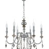 Подвесная люстра Crystal Lux MERCEDES SP6 CHROME/SMOKE MERCEDES