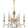 Подвесная люстра Crystal Lux MERCEDES SP6 GOLD/COLOR MERCEDES