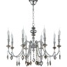 Подвесная люстра Crystal Lux MERCEDES SP8 CHROME/SMOKE MERCEDES