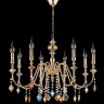 Подвесная люстра Crystal Lux MERCEDES SP8 GOLD/COLOR MERCEDES