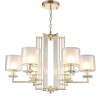 Подвесная люстра Crystal Lux NICOLAS SP-PL6 GOLD/WHITE NICOLAS
