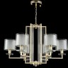 Подвесная люстра Crystal Lux NICOLAS SP-PL6 GOLD/WHITE NICOLAS