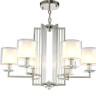 Подвесная люстра Crystal Lux NICOLAS SP-PL6 NICKEL/WHITE NICOLAS
