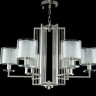 Подвесная люстра Crystal Lux NICOLAS SP-PL6 NICKEL/WHITE NICOLAS