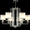 Подвесная люстра Crystal Lux NICOLAS SP-PL6 NICKEL/WHITE NICOLAS