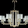 Подвесная люстра Crystal Lux NICOLAS SP-PL8 GOLD/WHITE NICOLAS