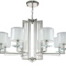 Подвесная люстра Crystal Lux NICOLAS SP-PL8 NICKEL/WHITE NICOLAS