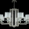 Подвесная люстра Crystal Lux NICOLAS SP-PL8 NICKEL/WHITE NICOLAS