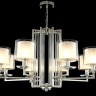 Подвесная люстра Crystal Lux NICOLAS SP-PL8 NICKEL/WHITE NICOLAS