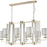 Подвесная люстра Crystal Lux NICOLAS SP8 L1000 GOLD/WHITE NICOLAS