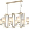 Подвесная люстра Crystal Lux NICOLAS SP8 L1000 GOLD/WHITE NICOLAS