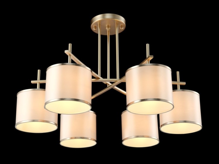 Потолочная люстра Crystal Lux SERGIO PL6 GOLD SERGIO