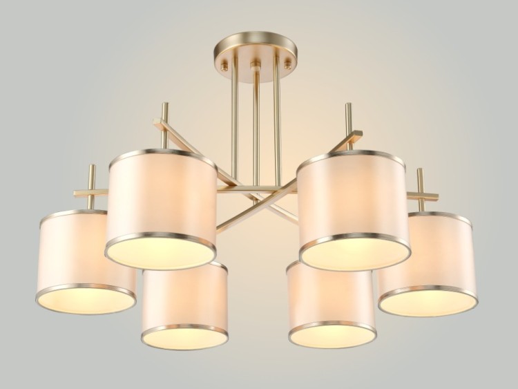 Потолочная люстра Crystal Lux SERGIO PL6 GOLD SERGIO