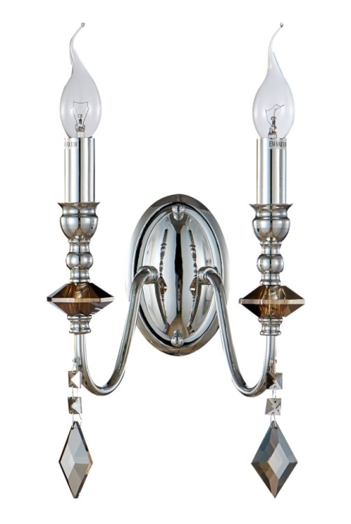 Бра Crystal Lux MERCEDES AP2 CHROME/SMOKE MERCEDES