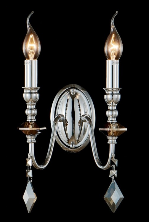 Бра Crystal Lux MERCEDES AP2 CHROME/SMOKE MERCEDES