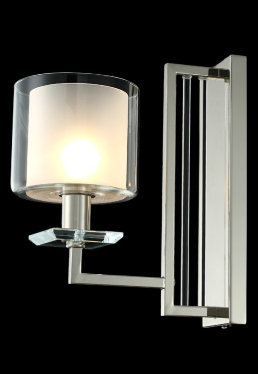 Бра Crystal Lux NICOLAS AP1 NICKEL/WHITE NICOLAS