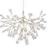 Подвесная люстра Crystal Lux EVITA SP63 GOLD/TRANSPARENT EVITA