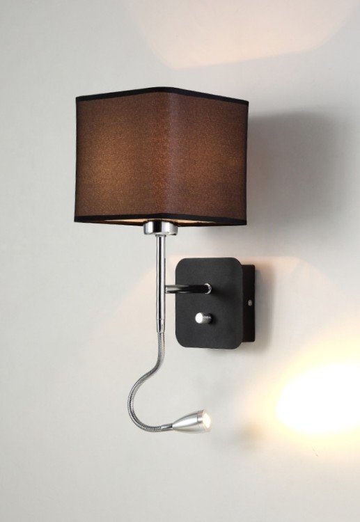 Бра Crystal Lux PACO AP2 CHROME/BLACK PACO