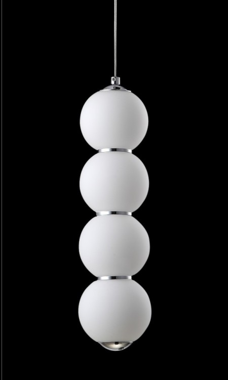 Подвес Crystal Lux DESI SP4 CHROME/WHITE DESI