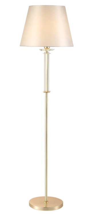 Торшер Crystal Lux NICOLAS PT1 GOLD/WHITE NICOLAS