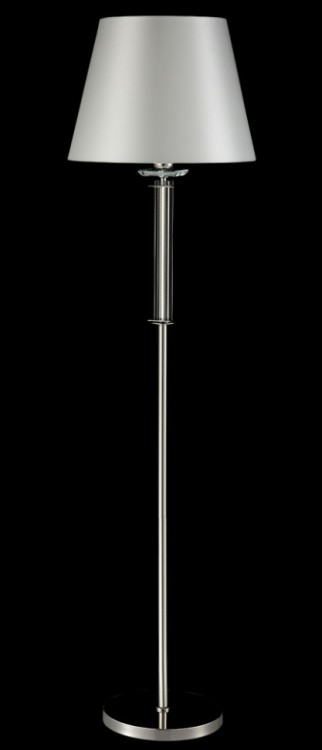 Торшер Crystal Lux NICOLAS PT1 NICKEL/WHITE NICOLAS