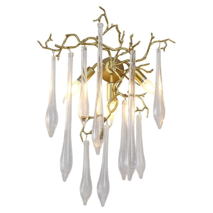 Бра Crystal Lux REINA AP3 GOLD PEARL