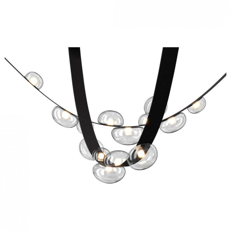 Светильник подвесной Crystal Lux BOSQUE SP7 L3000 BLACK/TRANSPARENT