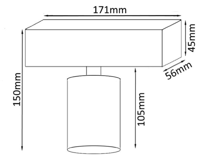 Накладной точечный светильник CLT 018W1 BL