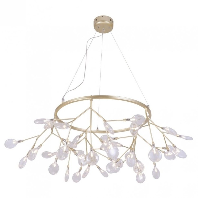 Светильник подвесной Crystal Lux EVITA SP45 D GOLD/TRANSPARENT