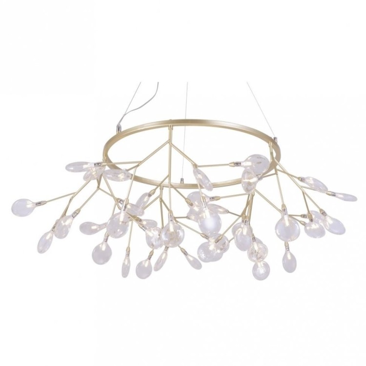 Светильник подвесной Crystal Lux EVITA SP45 D GOLD/TRANSPARENT