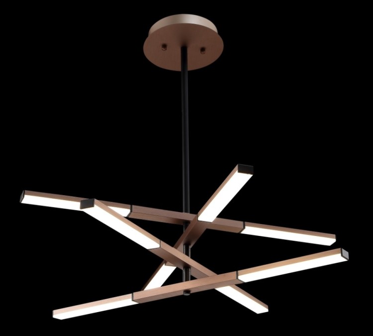 Подвесная люстра Crystal Lux HI-WAY SP8 COFFEE HI-WAY