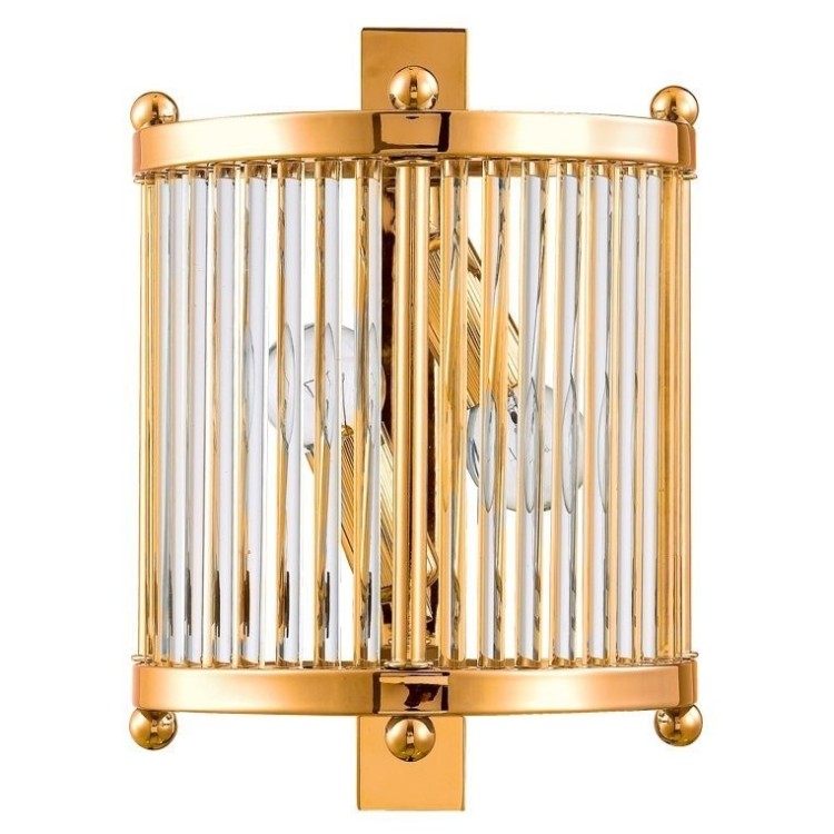 Бра Crystal Lux TADEO AP2 GOLD/TRANSPARENTE