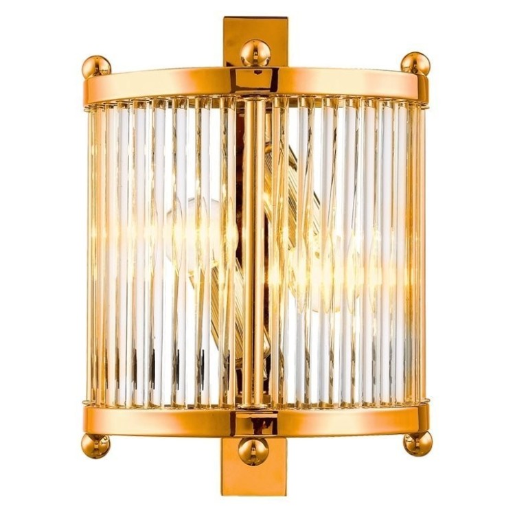 Бра Crystal Lux TADEO AP2 GOLD/TRANSPARENTE