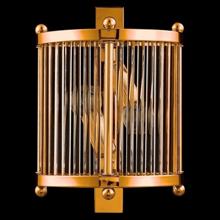 Бра Crystal Lux TADEO AP2 GOLD/TRANSPARENTE