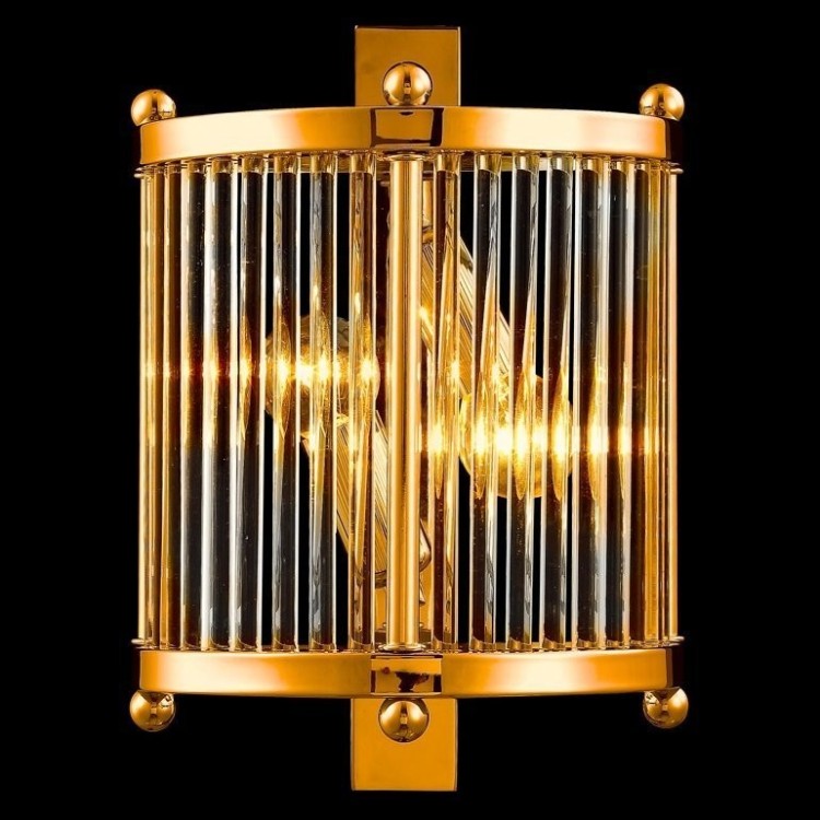 Бра Crystal Lux TADEO AP2 GOLD/TRANSPARENTE