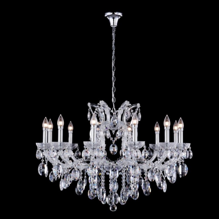 Подвесная люстра Crystal Lux HOLLYWOOD SP12 CHROME HOLLYWOOD