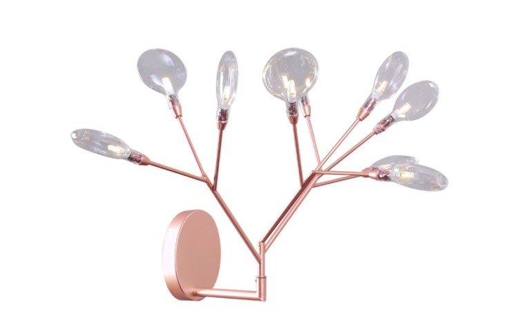 Бра Crystal Lux EVITA AP9 COPPER/TRANSPARENT EVITA