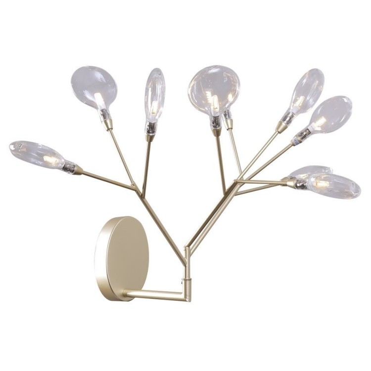 Бра Crystal Lux EVITA AP9 GOLD/TRANSPARENT